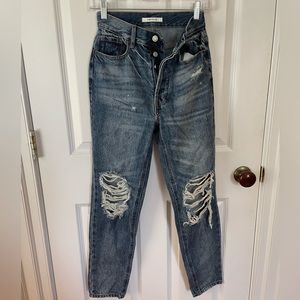 PacSun distressed mom jeans.